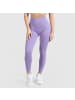 SMILODOX Kompression Leggings Amaze Ripp in Lila Melange