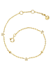 Glanzstücke München Armband Sterne Sterling Silber Zirkonia in gelbgold