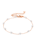 Steel_Art Armband mit Perle Elula silberfarben poliert in rosegoldfarben