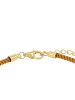 Amor Armband Silber 925, 14ct gelbvergoldet, Textil in Gold