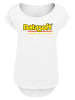 F4NT4STIC Long Cut T-Shirt Retro Gaming Datasoft Logo gelb in weiß