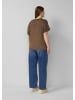QS T-Shirt  in  89D1_dunkelbraun