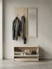 KADIMA DESIGN Wand-Garderobe SALERNO mit Spiegel & Schuhschrank Spanplatte sonoma in Sonoma