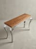 KADIMA DESIGN Konsolentisch Sheesham Massivholz/Metall 130x76,5x42cm Flurtisch