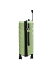 D&N Travel Line 4100 - 4-Rollen-Trolley M 64 cm (taupe) in lime green