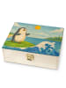 Mr. & Mrs. Panda Tee Beutel Halter Pinguin Surfer Design ohne Sp... in Weiß