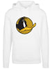 F4NT4STIC Hoodie Looney Tunes Daffy Duck Dotted Cartoon Logo in weiß
