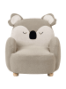 Beliani Kindersessel HERVIK in Beige/Weiß/Braun - (W) 55 x (H) 63 x (L) 49 cm
