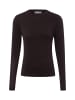 Langarmshirt in schwarz