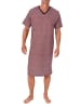 NORMANN Kurzarm Nachthemd Übergröße in rot