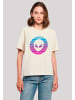 F4NT4STIC Tee Alien Kopf in Whitesand