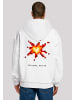 F4NT4STIC Ultra Heavy Hoodie SIlvester Party Happy People Only in weiß