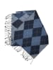 collezione alessandro Italienischer Schal " Argyle " in blau