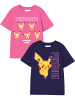 Pokémon 2er-Set: T-Shirt Pokémon in Pink-Dunkelblau