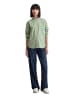 Marc O'Polo DENIM Patchwork-Streifenbluse oversize in Medium Green