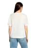 CARTOON Kurzarm-Shirt mit Rundhalsausschnitt in Patch Creme/Yellow