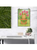 Mr. & Mrs. Panda Bild Hase Tulpen Design ohne Spruch in Weiß