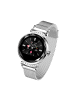 Platyne Multifunktionale Fashion-GPS-Uhr, kompatibel mit iOS & Android, in Silber