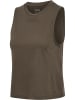 Hummel T-Shirt Hmlmt Vanja Multisport Damen in MAJOR BROWN