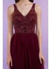LAONA Midikleid Sparkle Dress in Velvet Rouge