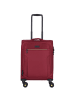 D&N Travel Line 9704 4 Rollen Kabinentrolley S 55 cm mit Dehnfalte in dark red