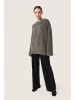 Soaked in Luxury Strickpullover SLBabbette Lockere Passform in Dark Gull Gray