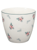 Greengate Latte Cup JALIA Weiß mit Blumen