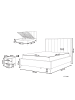 Beliani 4-tlg Schlafzimmer Set SEZANNE in Grün/Schwarz 170x215x142 cm