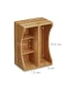 relaxdays Schreibtischorganizer in Natur - (B)25 x (H)12 x (T)18 cm