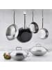 Korkmaz Proline Wokpfanne  Stiel  hochwertigem 18/10-Edelstahl ø32 cm in Silber