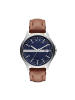Armani Exchange Armbanduhr The Brown Leather in silber