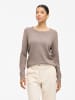 Vila Dünner Rundhals Strickpullover VIRIL in Braun-2
