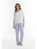 Usha Damen Blusenshirt Mit Spitze in Weiss