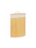 relaxdays 2 x Eckwäschekorb in Creme - (B)49,5 x (H)65 x (T)37 cm