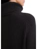 Marc O'Polo Gerippter Rollkragen-Pullover loose in Schwarz