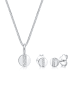 Elli DIAMONDS  Schmuckset 925 Sterling Silber Geo, Kreis in Silber