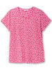 sheego Kurzarmshirt in fuchsia
