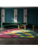 KADIMA DESIGN Wollteppich Kurzflor DERWENT Geometrisch Naturfaser Wohnzimmer