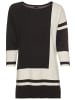 Laura Scott Longpullover in schwarz-gemustert
