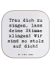 Mr. & Mrs. Panda Untersetzer Spruch Vokale und musikalische Auft... in Weiß