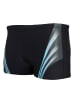 Aquarti Aquarti Herren Badehose Kurz Sportlich Streifen in schwarz Modell 2