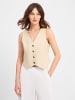 Marie Lund Weste in beige - 0001