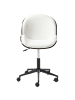 Beliani Bürostuhl MENESHA in Braun/Weiß - (W) 52 x (H) 81 x (L) 41 cm
