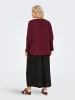 ONLY Carmakoma Bluse in Tawny Port