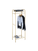 relaxdays Kleiderständer in Honigbraun - (B)60,5 x (H)166 x (T)38 cm