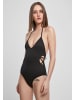 Urban Classics Urban Classics Damen Ladies Rib Swimsuit in black