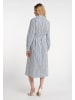 DreiMaster Maritim Damen Hemdblusenkleid in Wollweiss Marine