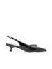 Bianco Slingbacks in BlackPatent
