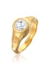 Elli Ring 925 Sterling Silber Siegelring in Gold