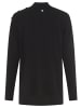 Tamaris Stehkragenpullover in schwarz